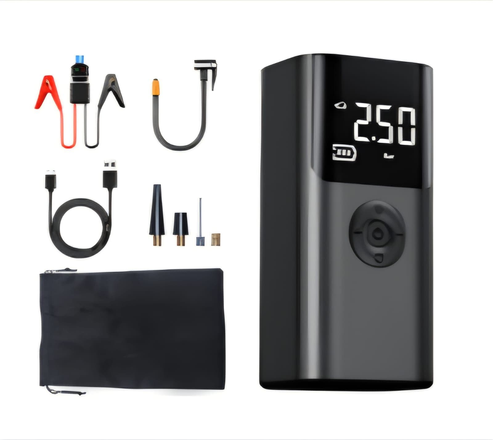 Portable battery booster with air pump - image 2