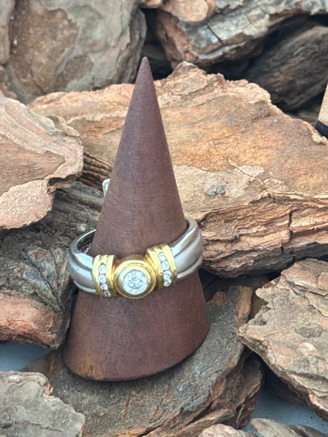 Yellow & White Diamond Ring