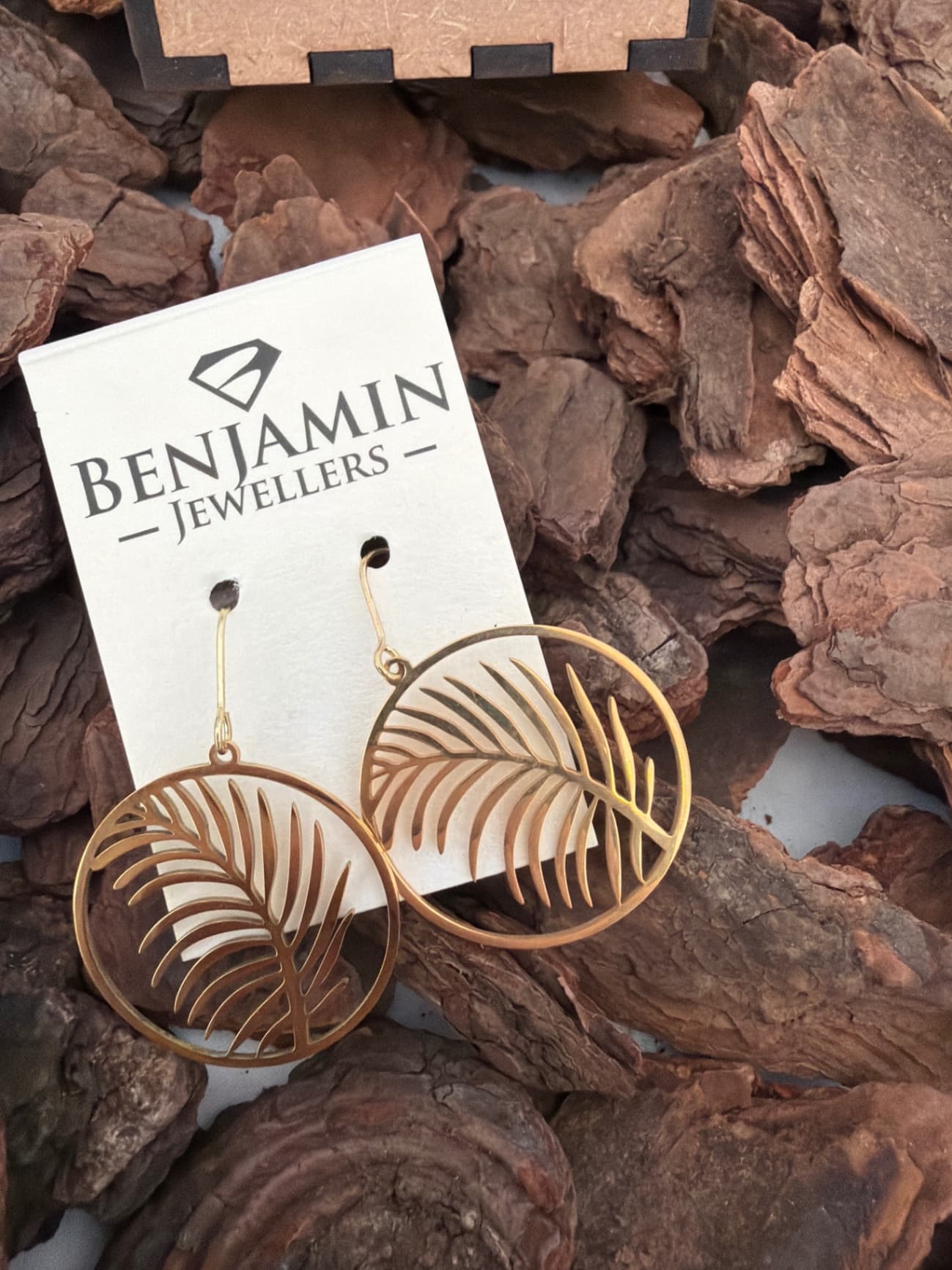 Stainless Steel Earrings with leaf design